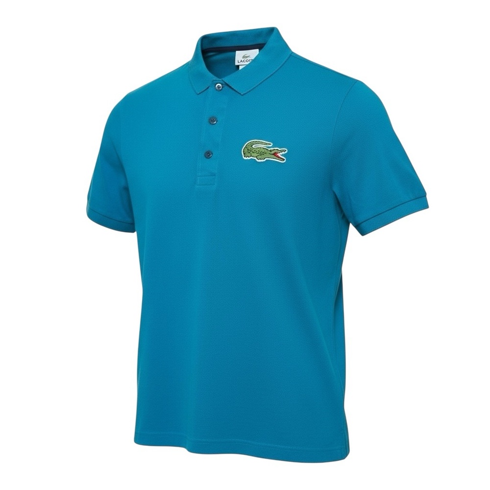 🐊 LACOSTE Men’s Polo Shirt Size 4 (M) 🔵 Blue Cotton Classic |
